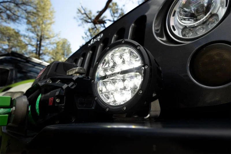 Rigid Industries 360-Series 6in LED Off-Road Spot Beam - RGBW (Pair) - Side View