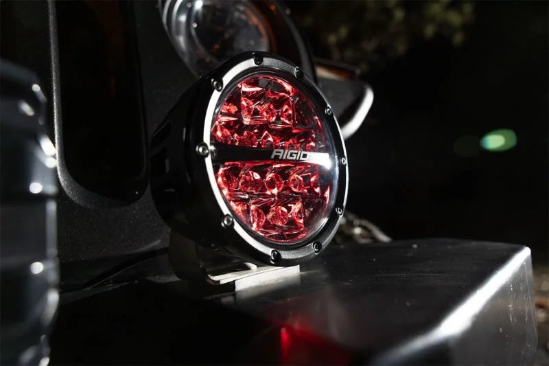 Rigid Industries 360-Series 6in LED Off-Road Spot Beam - RGBW (Pair) - Back View