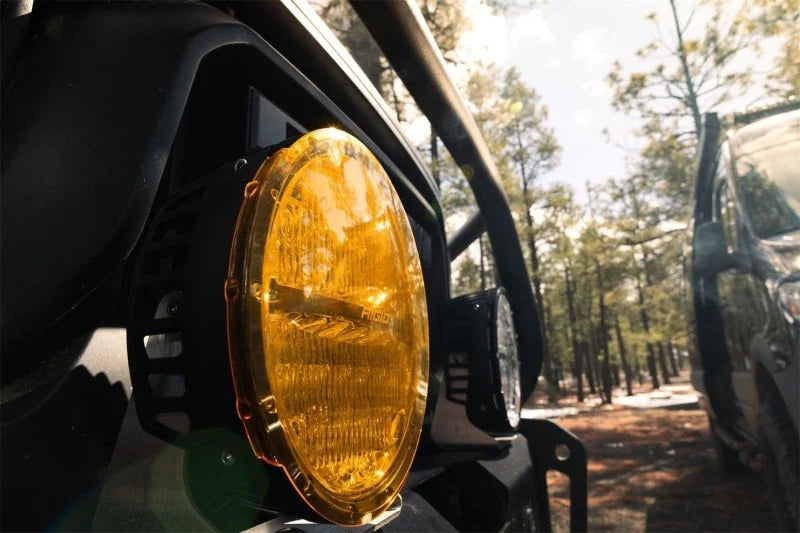 Rigid Industries 360-Series 9in LED Cover - Yellow - Side View