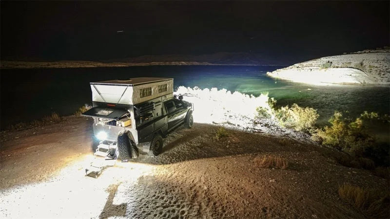Rigid Industries 360-Series 9in LED Off-Road Drive Beam - RGBW - Side View