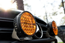 Load image into Gallery viewer, Rigid Industries 360-Series 9in LED Off-Road Spot Beam - Amber - Back View