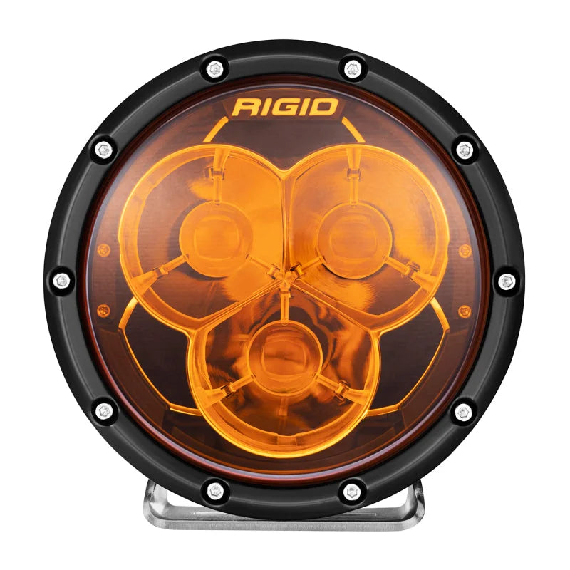 Rigid Industries 360-Series Laser 6in Amber PRO Amber Backlight - Back View