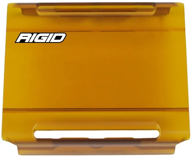 Rigid Industries 4in E-Series Light Cover - Yellow - Side View