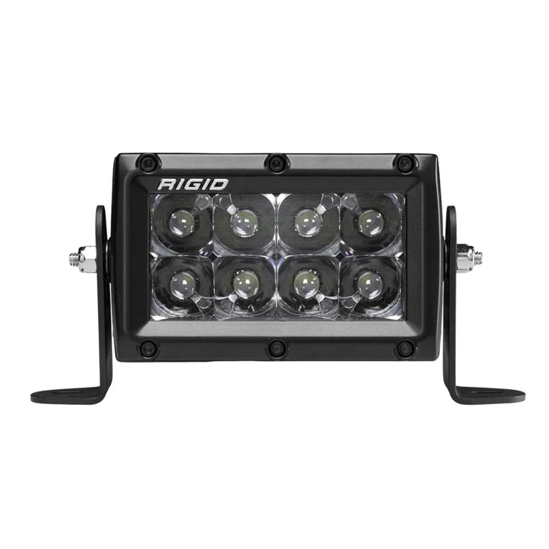 Rigid Industries 4in E Series Spot - Midnight Edition - Side View