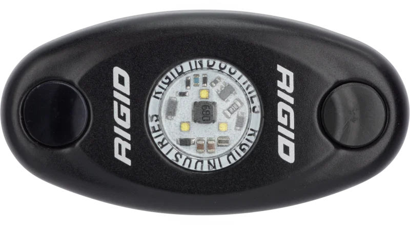 Rigid Industries A-Series Light - Black - Low Strength - Cool White - Side View