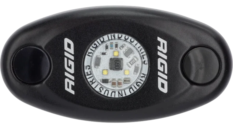 Rigid Industries A-Series Light - Black - Low Strength - Natural White - Side View