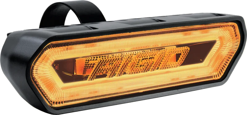 Rigid Industries Chase Tail Light Kit w/ Mounting Bracket - Amber - Side View