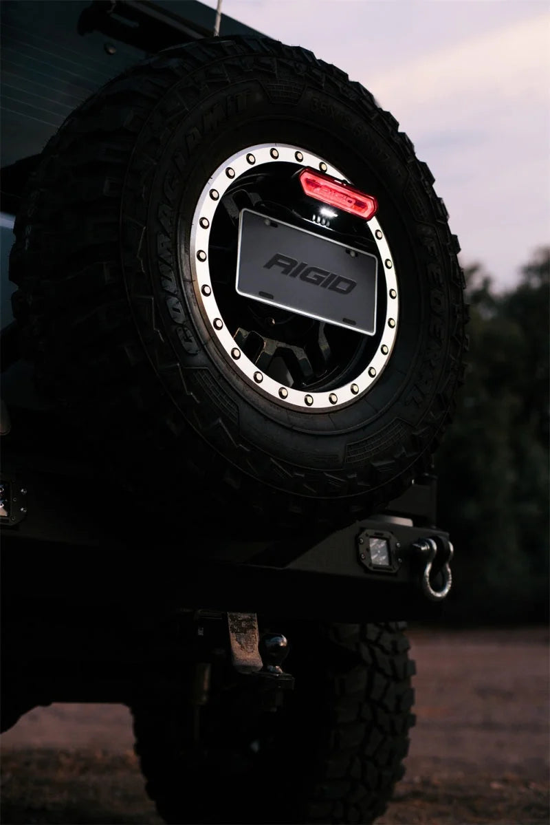 Rigid Industries Chase Tail Light Kit w/ Mounting Bracket - Red - Back View