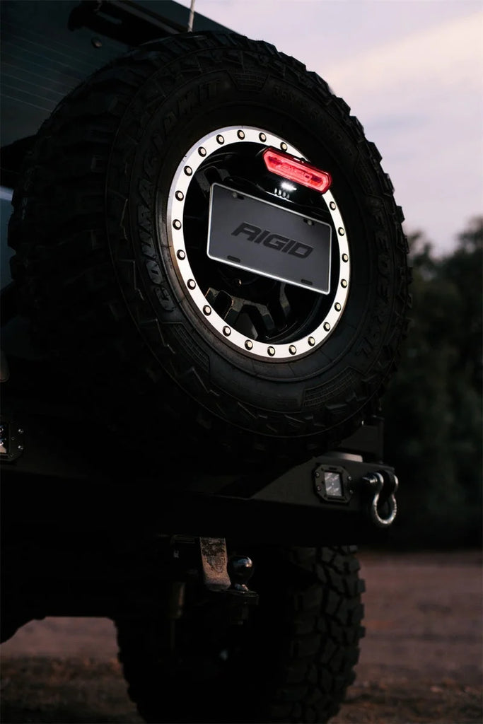 Rigid Industries Chase Tail Light Kit w/ Mounting Bracket - Red - Back View