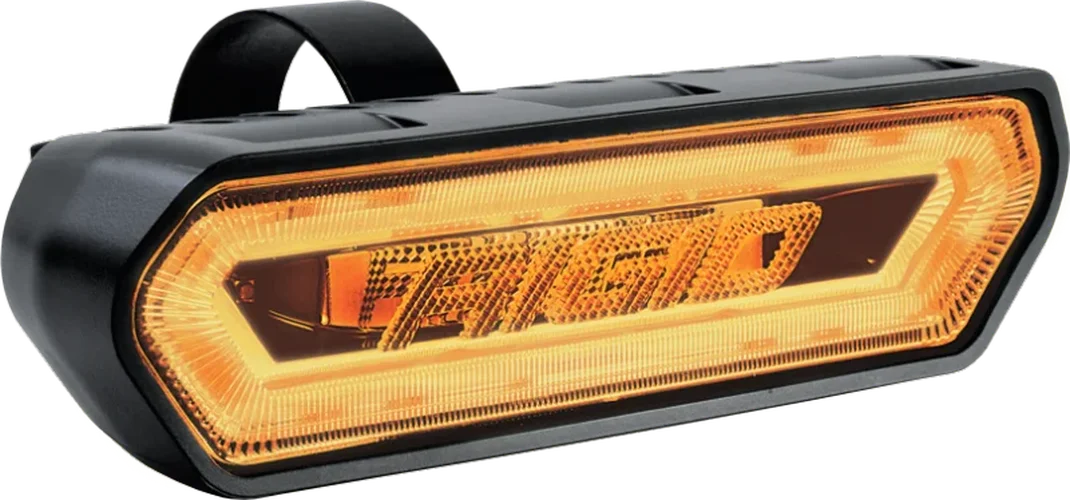 Rigid Industries Chase Tail Light Kit w/ Mounting Bracket - Amber - Side View