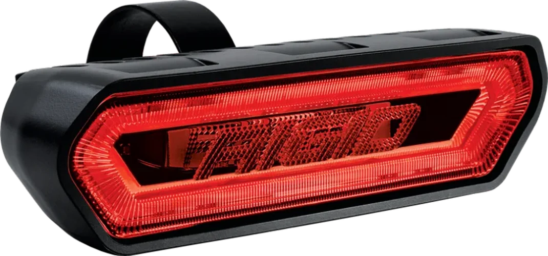 Rigid Industries Chase Tail Light Kit w/ Mounting Bracket - Red - Side View