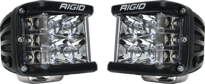 Rigid Industries D-SS - Spot - Set of 2 - Black Housing - Side View
