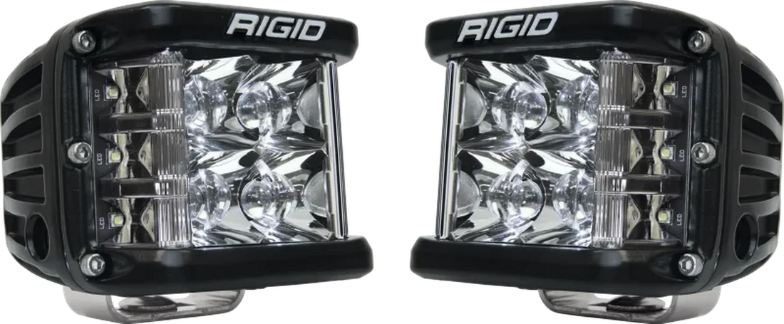 Rigid Industries D-SS - Spot - Set of 2 - Black Housing - Side View