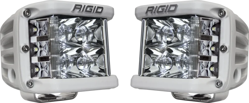 Rigid Industries D-SS - Spot - Set of 2 - White Housing - Side View