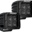 Load image into Gallery viewer, Rigid Industries D Series PRO Midnight Edition - Spot - Diffused - Pair - Side View