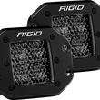 Load image into Gallery viewer, Rigid Industries D Series PRO Midnight Edition - Spot - Diffused - Pair - Back View