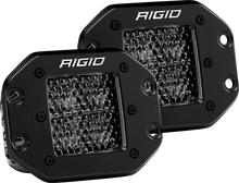 Load image into Gallery viewer, Rigid Industries D Series PRO Midnight Edition - Spot - Diffused - Pair - Back View