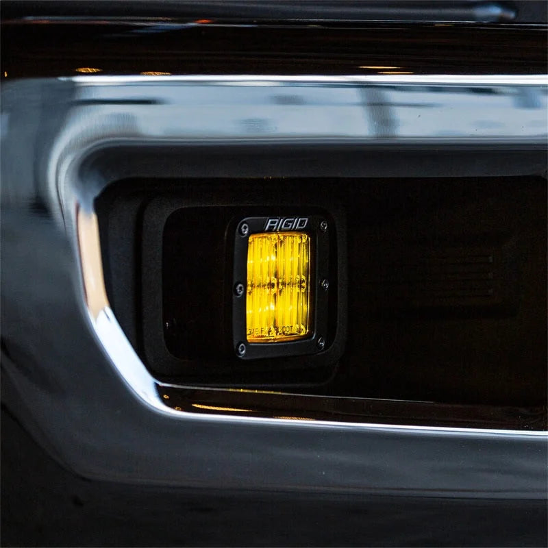 Rigid Industries D-Series PRO SAE Fog Yellow Pair - Back View