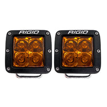 Load image into Gallery viewer, Rigid Industries D-Series Spot w/ Amber PRO Lens (Pair) - Main Product View