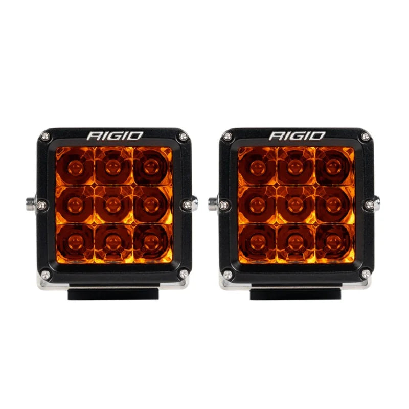 Rigid Industries D-XL Pro Spot Lens - Amber (Pair) - Main Product View
