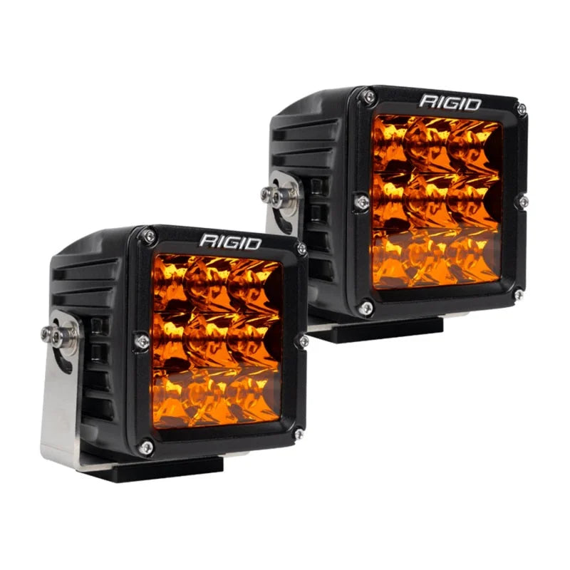 Rigid Industries D-XL Pro Spot Lens - Amber (Pair) - Side View