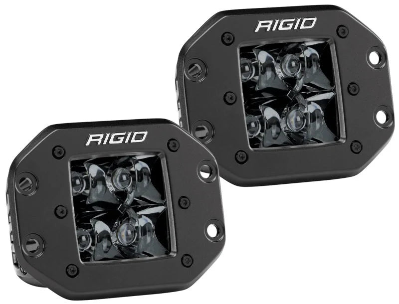 Rigid Industries D2 - Midnight Edition Flush Mount Spot Lights - Main Product View
