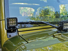 Load image into Gallery viewer, Rigid Industries Jeep JK - A-Pillar Mount Set of 2 - For Dually/D2 set - Side View