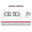 Load image into Gallery viewer, Rigid Industries Radiance+ 50in. RGBW Light Bar - Side View