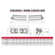 Load image into Gallery viewer, Rigid Industries Radiance+ Curved 30in. RGBW Light Bar - Side View