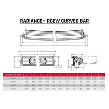 Load image into Gallery viewer, Rigid Industries Radiance+ Curved 30in. RGBW Light Bar - Side View