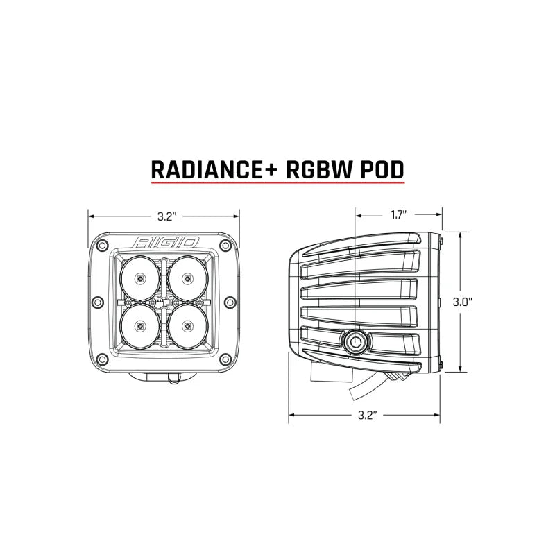 Rigid Industries Radiance+ Pod RGBW - Pair - Additional View 5