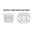 Load image into Gallery viewer, Rigid Industries Radiance+ Scene RGBW Flush Mount - Pair - Installation View