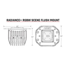 Load image into Gallery viewer, Rigid Industries Radiance+ Scene RGBW Flush Mount - Pair - Installation View