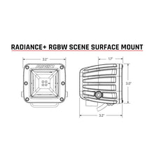 Load image into Gallery viewer, Rigid Industries Radiance+ Scene RGBW Surface Mount - Pair - Main Product View