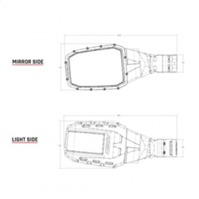 Rigid Industries Reflect Lamp Set - Side View