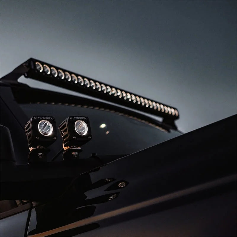 Rigid Industries Revolve 30in Bar w/White Trim Ring - Back View
