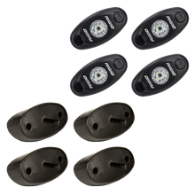 Load image into Gallery viewer, Rigid Industries Rock Light Kit- Amber (4 lights) - Installation View