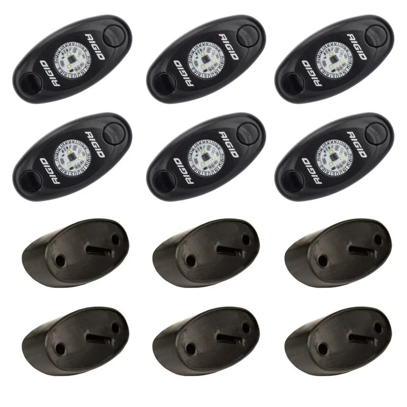 Rigid Industries Rock Light Kit- Blue (6 lights) - Main Product View