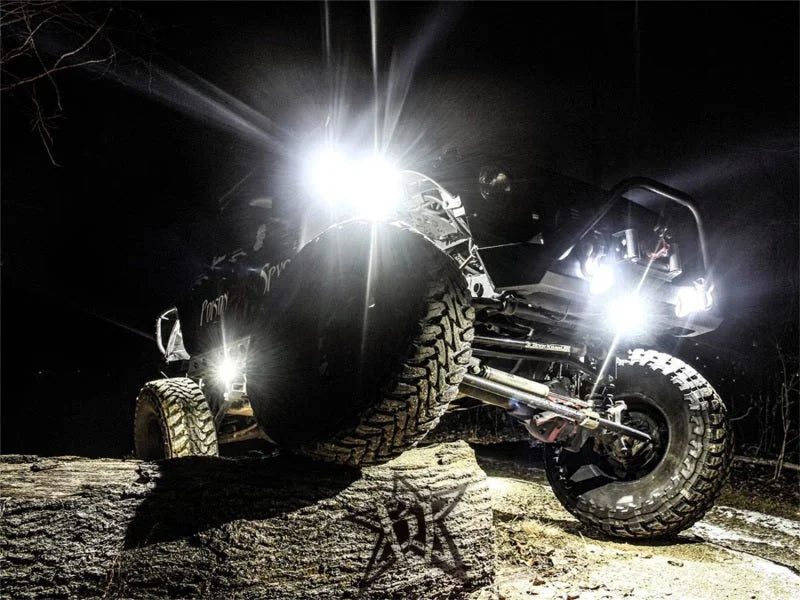 Rigid Industries Rock Light Kit- Cool White (6 lights) - Side View