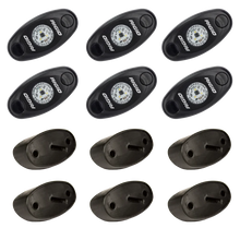 Load image into Gallery viewer, Rigid Industries Rock Light Kit- Red (6 lights) - Back View