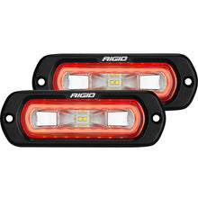 Load image into Gallery viewer, Rigid Industries SR-L Series Flush Mount LED Spreader Pair w/ Red Halo - Universal - Main Product View