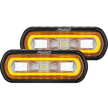 Load image into Gallery viewer, Rigid Industries SR-L Series Surface Mount LED Spreader Pair w/ Amber Halo - Universal - Main Product View