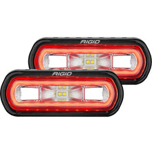 Load image into Gallery viewer, Rigid Industries SR-L Series Surface Mount LED Spreader Pair w/ Red Halo - Universal - Main Product View