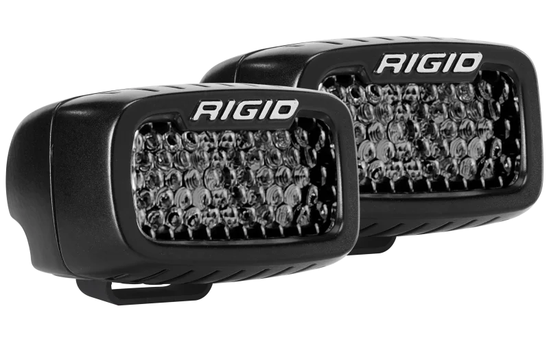 Rigid Industries SR-M Series PRO Midnight Edition - Spot - Diffused - Pair - Detail View