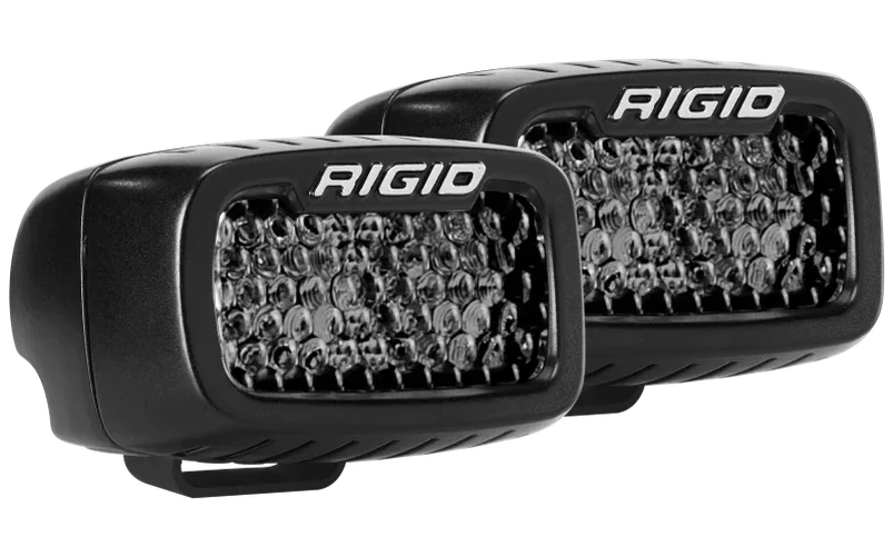 Rigid Industries SR-M Series PRO Midnight Edition - Spot - Diffused - Pair - Detail View