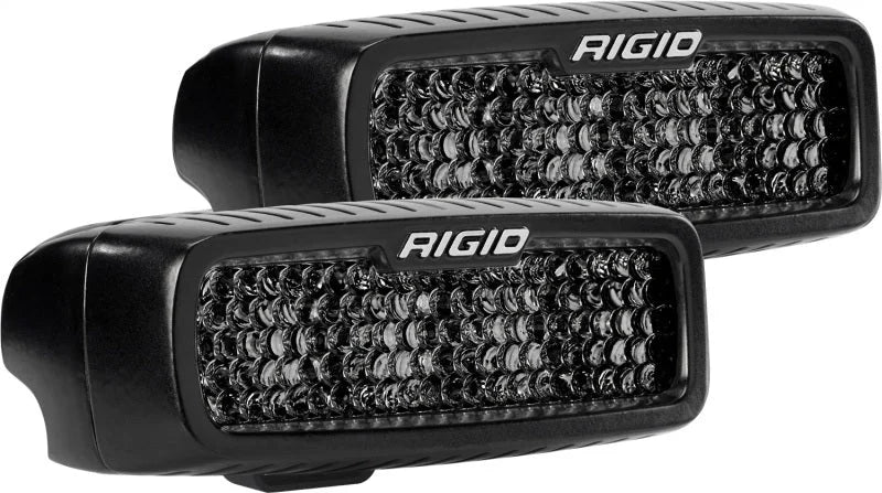 Rigid Industries SR-Q Series PRO Midnight Edition - Spot - Diffused - Pair - Side View