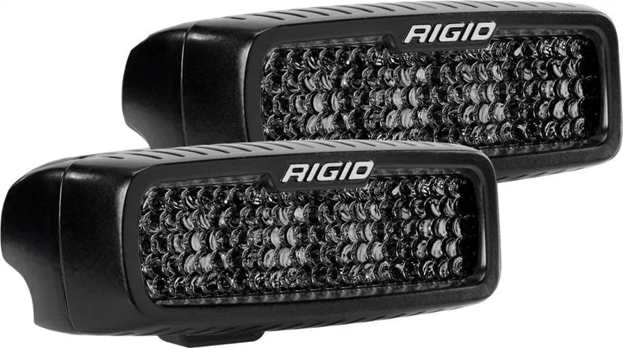 Rigid Industries SR-Q Series PRO Midnight Edition - Spot - Diffused - Pair - Side View
