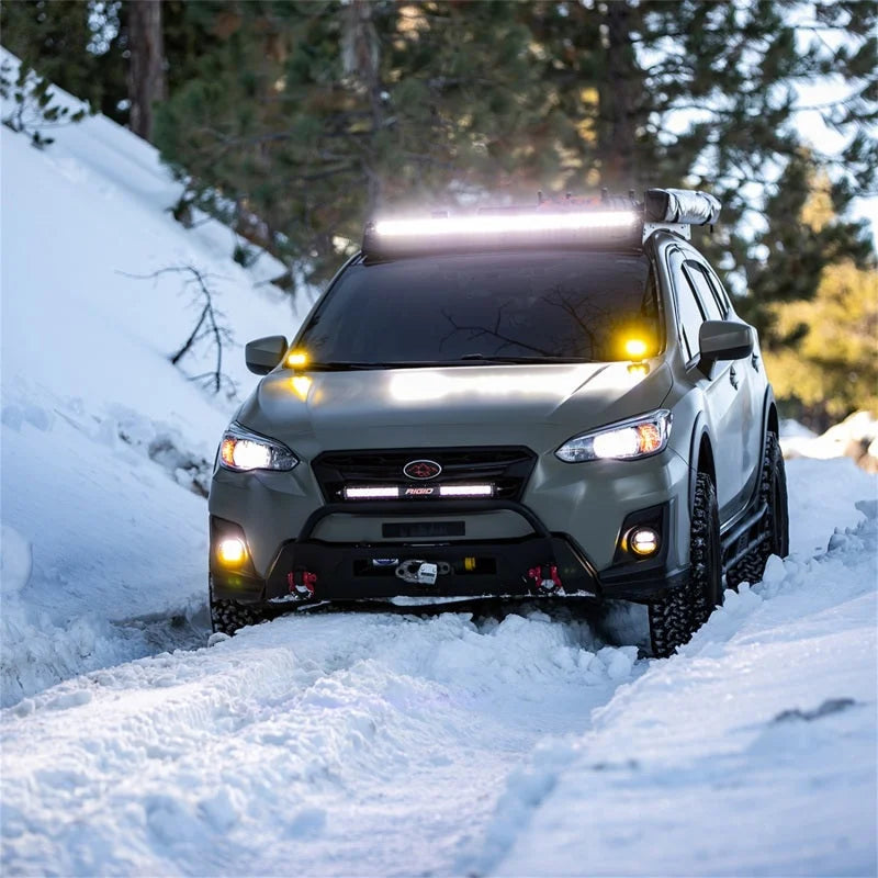 Rigid Industries SR-Series 20in SAE Driving Light Amber - Back View