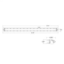 Load image into Gallery viewer, Rigid Industries SR-Series 30in SAE Driving Amber - Back View