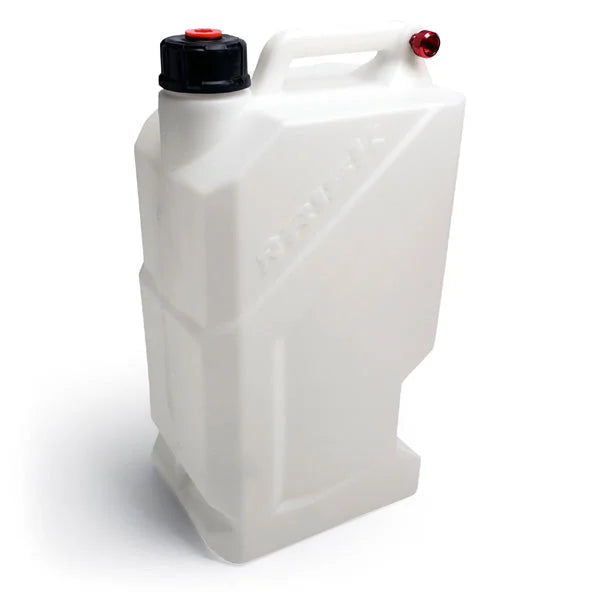 Risk Racing EZ Utility Jug - White - 5 gal 00389 - Side View